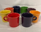 Fiestaware ~ Fiesta ~ Set of 8 ~ Ring Handle Coffee Mugs ~ Multi Color