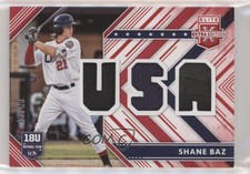 2018 Panini Elite Extra Edition USA Materials Red 43/49 Shane Baz #USAM-SB 1u6