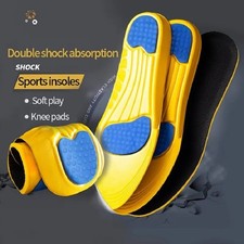 Bamboo Fiber Sport Insoles for Men Women Breathable Sneakers Orthopedic Care