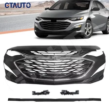 Front Upper Lower Bumper Grilles Valance Trim Bracket For 2019-2024 Chevy Malibu