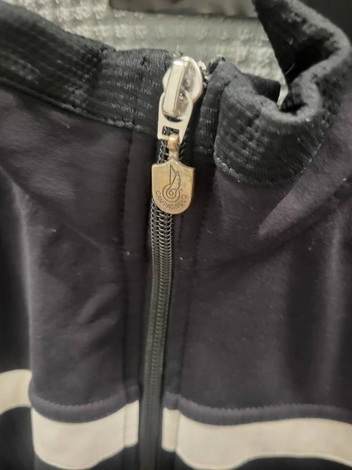 Camiseta deportiva de ciclismo Campagnolo cremallera completa negra mediana para hombre, para mujer XXL RARA Foto 3 de 4