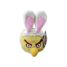 RARE Angry Birds 11 Yellow Chuck Bird Easter Bunny Plush Commonwealth No Sound