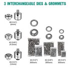 Yessources #0/#2/#4 Grommet Tool Kit 900pcs 1/4" 3/8" 1/2" Grommets and Washers — photo 5