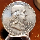 1959  Franklin Half Dollar - NICE Coin 90% Silver