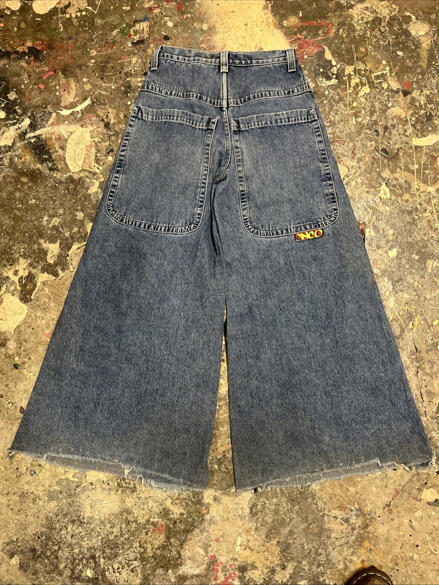 Vintage Denim Jnco Train Wide Leg Size 5 Big Pocket Jnco