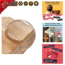 High-Power Adhesive Baby Corner Protectors - 12 Clear Safety Guards for Home