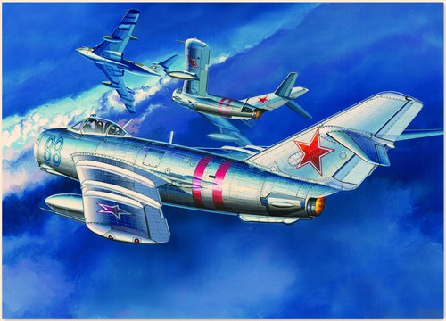 6 PCS Vintage fighter jet posters, wall art home decor, Print art paintings D4 - 第 7/9 張圖片