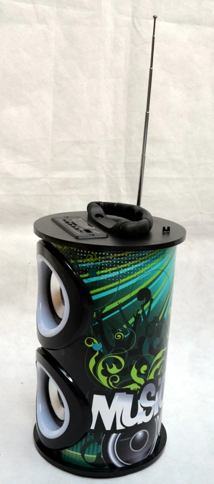 MOBILE BLUETOOTH SOUNDBOX - SCHWARZ, LAUTSPRECHER, RADIO FM-AUX-USB-SD-MP3-DOSE4 - Bild 2 von 3