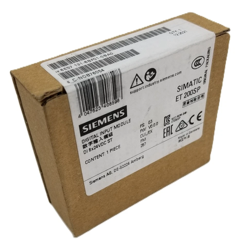 Siemens 6ES7 131-6BF01-0BA0 Input Module SIMATIC ET 200SP 8 Digital 24Vdc NEW - Image 2 of 4