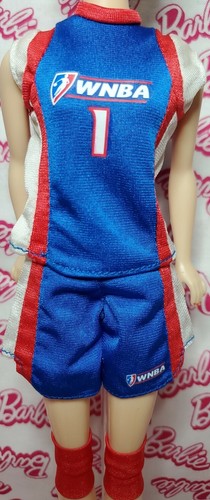 Vintage 1998 Barbie Doll Fashion WNBA Basketball Outfit & Accessories No Shoes - Picture 4 of 5