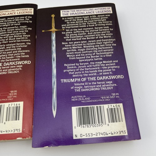 The dark sword trilogy Margaret Wei’s And Tracey Hickman Paperback Set 1-3 - Foto 8 di 19