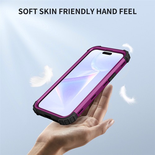 For iPhone 16e 16 15 14 13 12 11 Pro Max XR 8 7 Case Shockproof Heavy Duty Cover - Picture 25 of 58