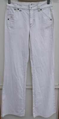 Marella Sport Max Mara White Denim stretch Pants Size US 4 DE 34 NEW with Tags