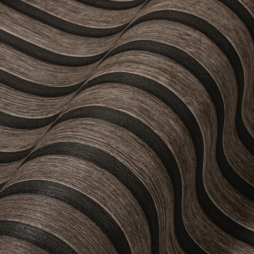 Papel pintado de fieltro madera escandinava paneles acústicos pared de láminas beige marrón gris - Imagen 21 de 62