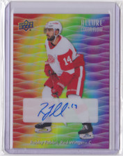 2023-24 UD ALLURE COLOR FLOW FULL RAINBOW AUTO ROBBY FABBRI #CFA-RF RED WINGS