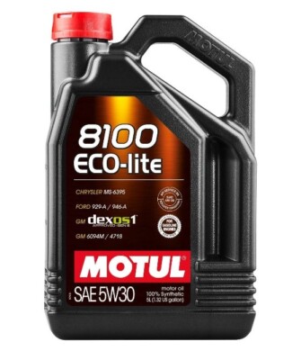 Motul Fully Synthetic Engine Motor Oil 8100 ECO-LITE 5W30 5 Liter