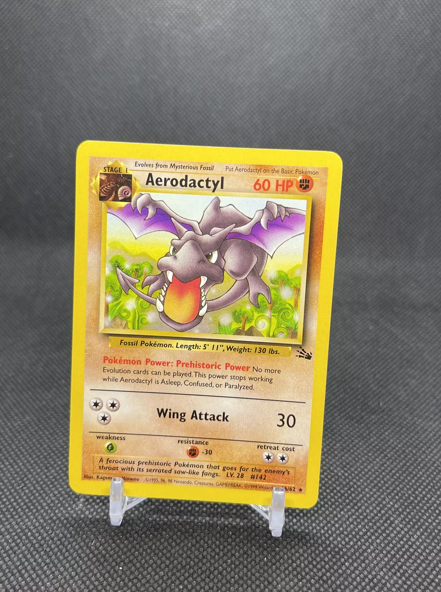 Aerodactyl 16/62 Non-Holo Rare Fossil Set Pokemon Card Near Mint