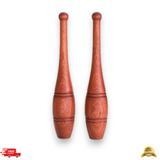 Wooden Indian Clubs Mugdar Meel Clubbell Karla Kattai Weight 850 gm to 1kg each