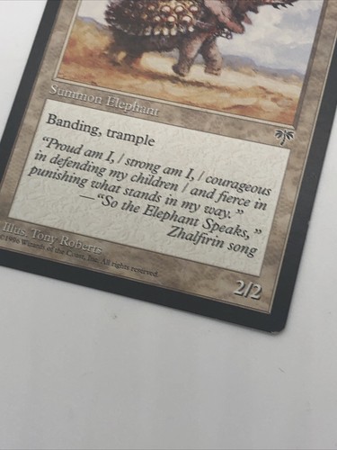 Magic The Gathering Noble Elephant Mirage Common Creature Vintage - Picture 5 of 9