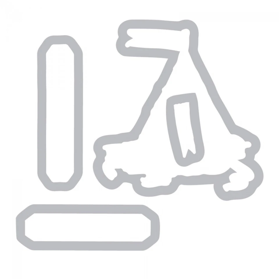 Juego de sellos adhesivos de goma Tim Holtz Celebrate y troqueles Sizzix Framelits 660188 ¡NUEVO! Foto 4 de 4