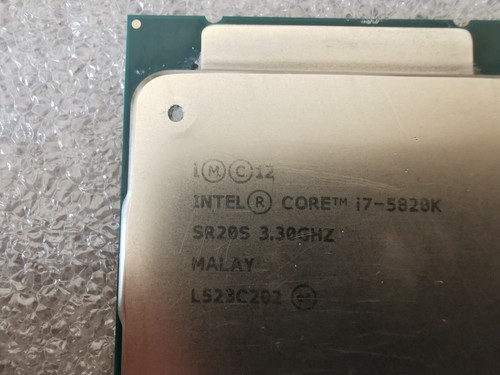 CPU Intel Core i7 5820k 3,3GHZ 15MB Cache 6C/12T LGA2011 140W - Foto 2 di 3