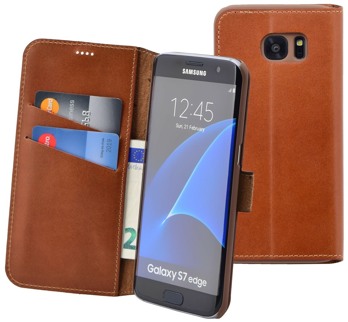 Leather Wallet Samsung Flip Wallet S7 Samsung Galaxy S7 Edge Case