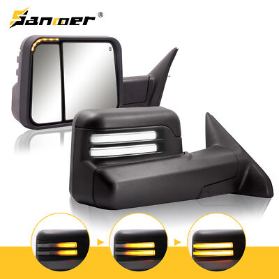 Tow Mirrors Switchback Power Heated for 2009-2018 Dodge Ram 1500 10-18 2500 3500
