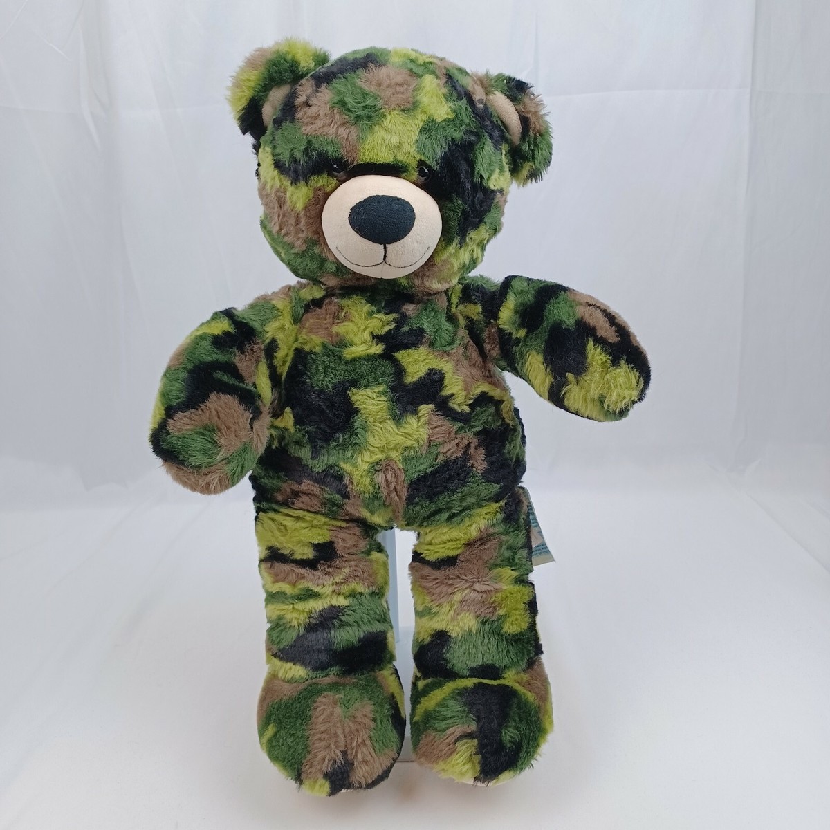 Build-A-Bear Workshop Camouflage Camo Teddy Bear Military Army Stuffed  Plush 16