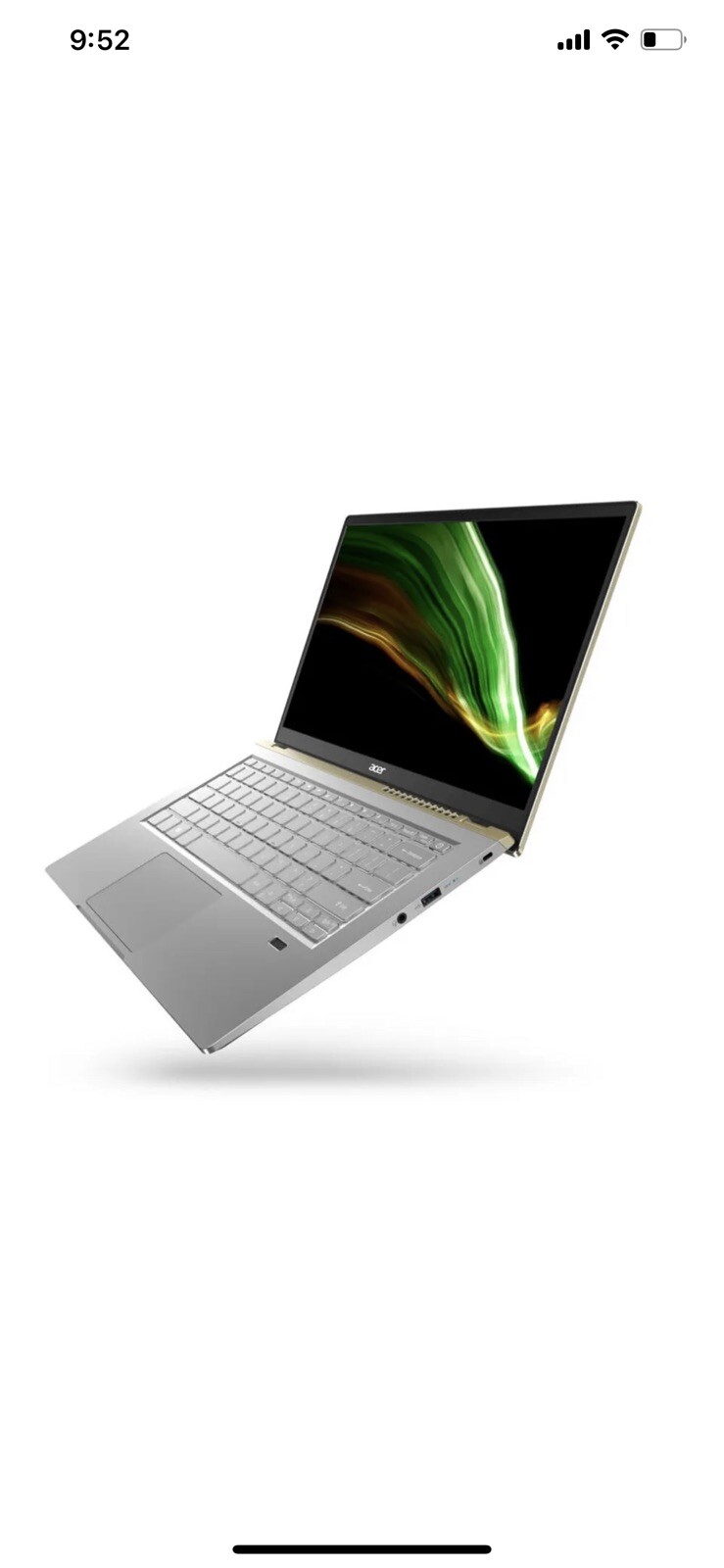 Acer Swift X 14 Laptop with AMD Ryzen 7 5800U 16GB RAM 512GB SSD Windows 11-image