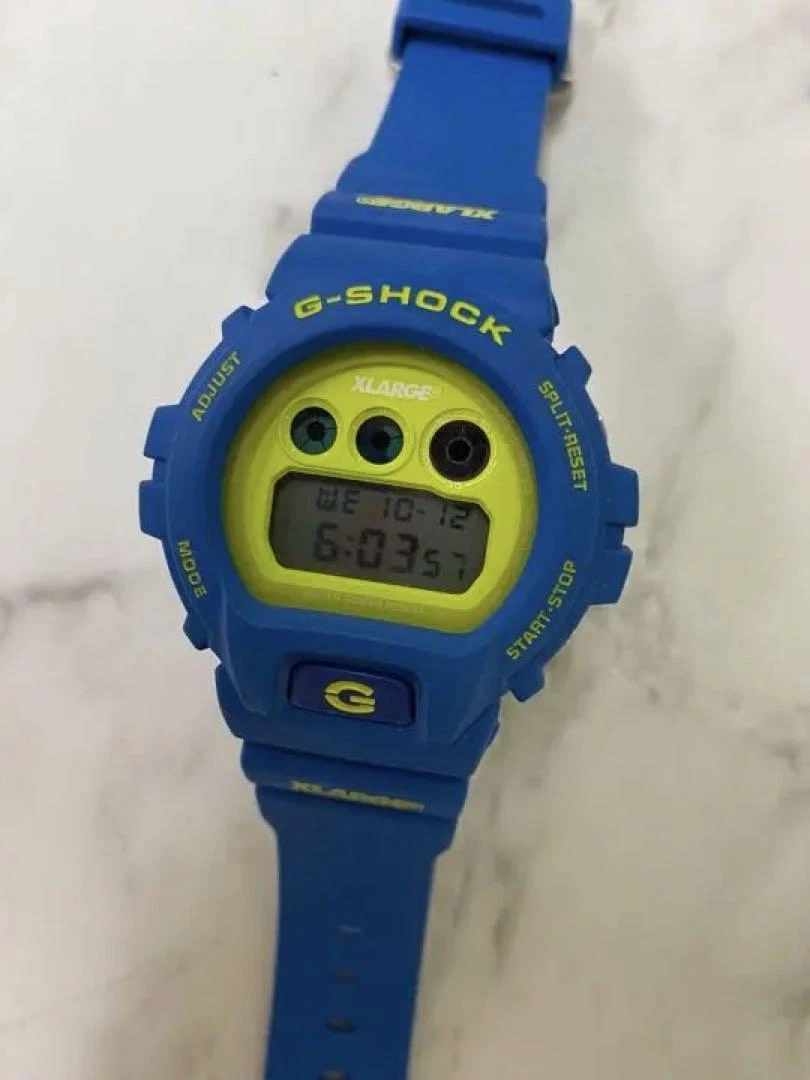 CASIO G-SHOCK DW-6900FS XLARGE Blue Mens Watch Used 221028108