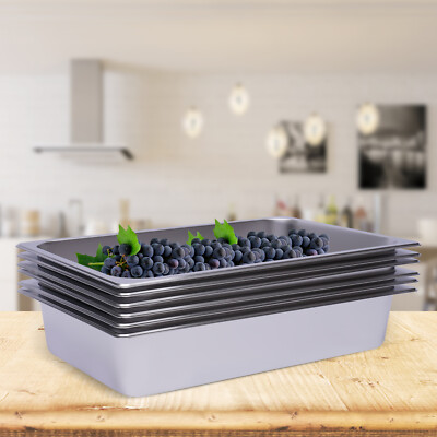 6 x Gastronormbehälter Behälter 1/1 100 mm tief geeignet für Chafing Dish