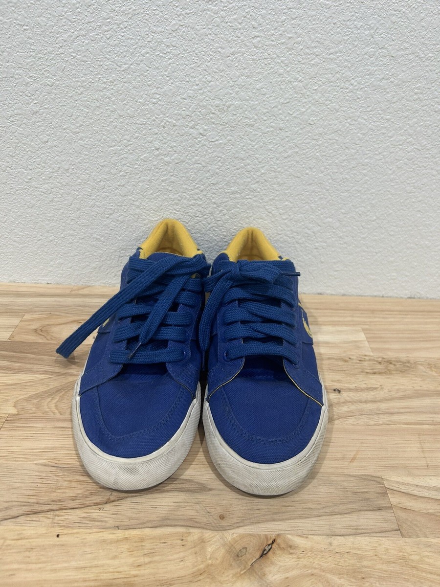 Polo Ralph Lauren Logo Blue/Gold sneakers SZ 7D | eBay