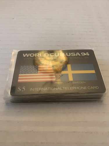 1994 FIFA WORLD CUP SOCCER 24 TELEPHONE CARD SET NEW SEALED - Picture 4 of 8