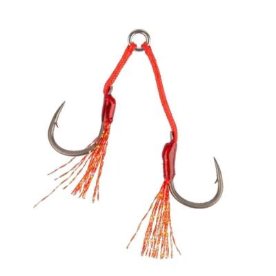 Mustad Alpha Light Double Assist Rig Tailles : 6 - 2/0 crochets d'appoint dou... - Photo 1/2