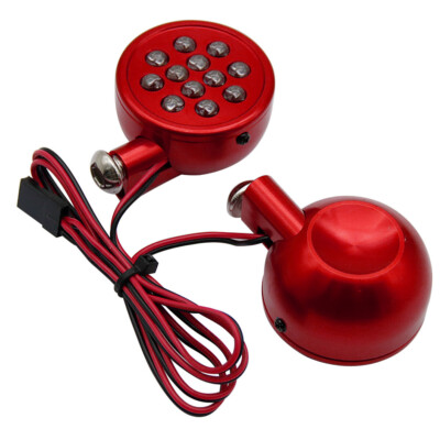 LED CNC Red Aluminium Light Pods für 1/5 HPI Rovan King Motor Baja 5b 5t 5sc