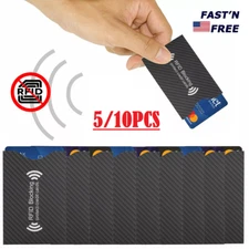 10× RFID Blocking Sleeves Credit Card Protector Holders Theft Protection Secure