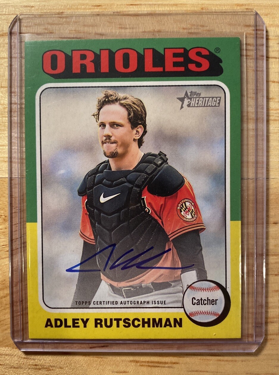 2024 Topps Heritage Real One Auto Adley Rutschman (#ROA-AR) Orioles