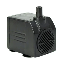 Fountain Pump Low-Voltage, 93gph/30" lift, 12vAC,6' cord w/transformr, 3yr warrt
