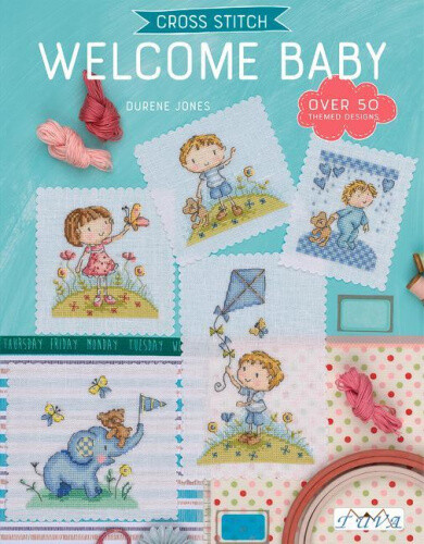 Thumbnail - Cross Stitch: Welcome Baby: Over 50 Themed Designs By Jones, Durene
