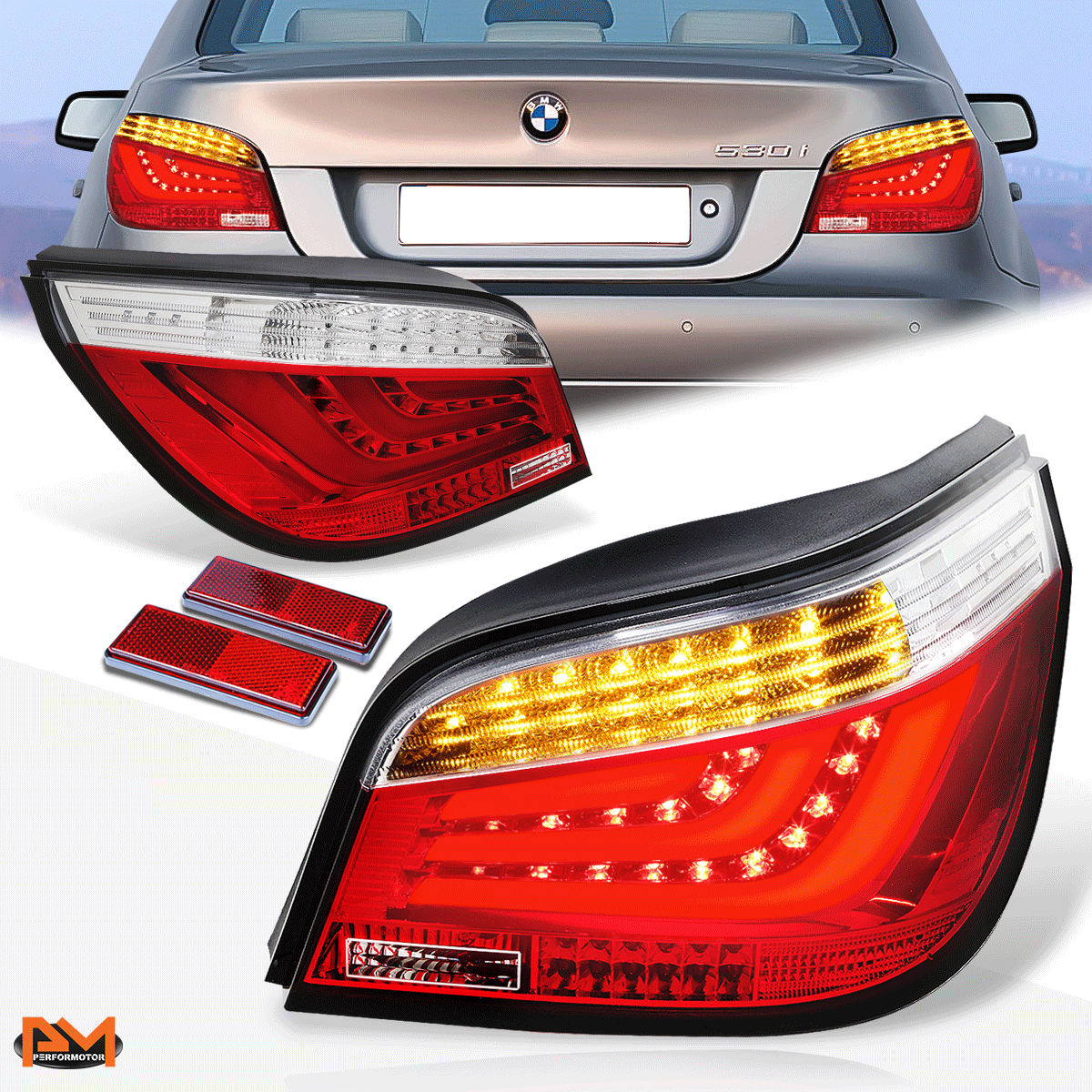 期間限定 ポイント10倍 AL 適用 BMW E60 テールライト 20042010 E60 LED テール ランプ ウインカー ブレーキ