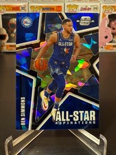 2020-21 Contenders Optic #9 Ben Simmons All-Star Aspirations Blue Cracked Ice