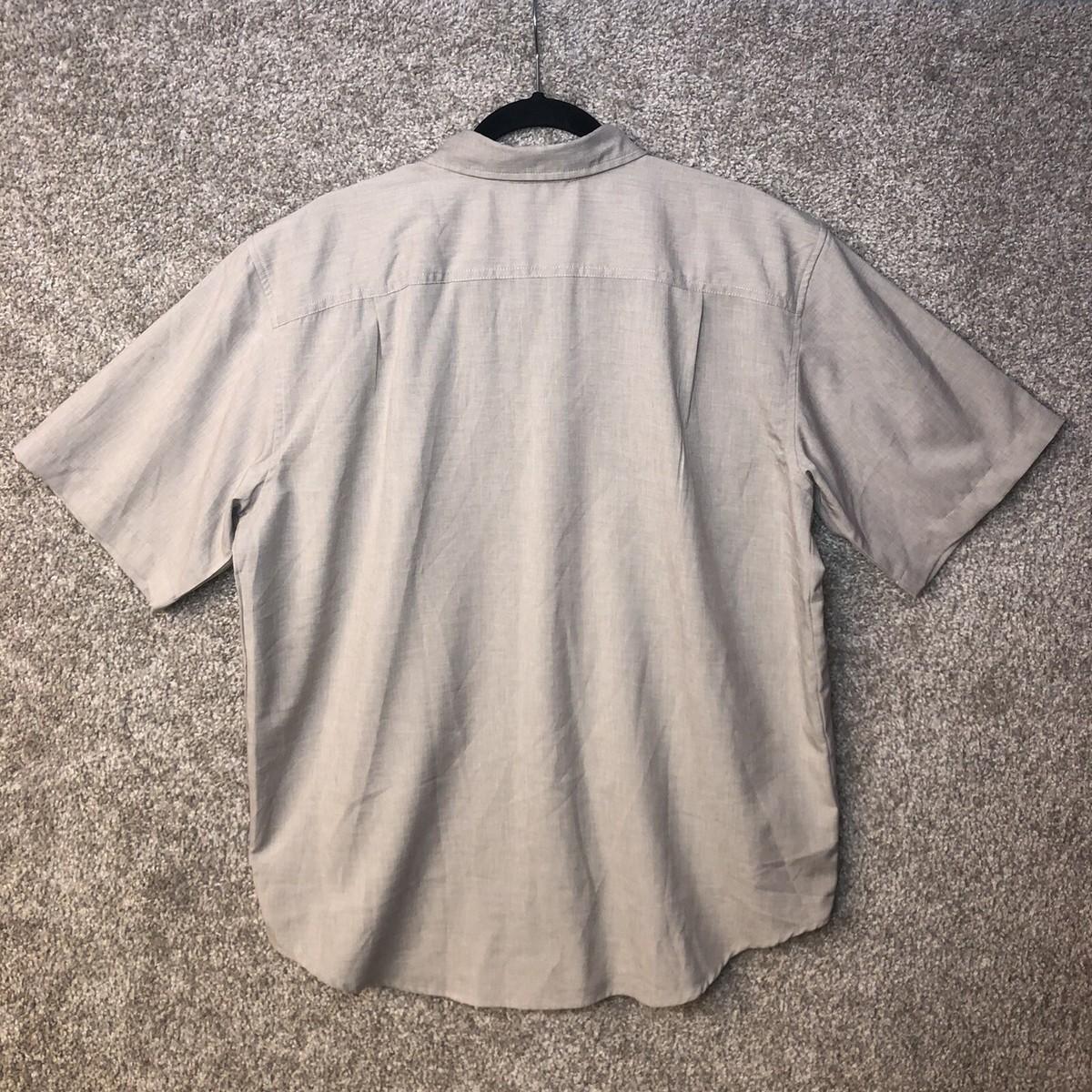 Chemise Orvis Homme XXL – Beige – Manches Courtes – Col Boutonné – Extérieur