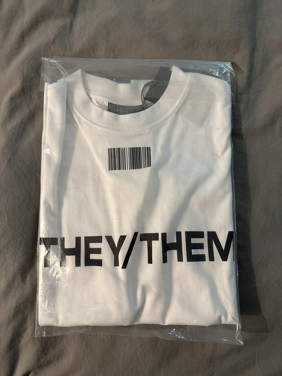 VTMNTS VETEMENTS They/Them Tee Shirt White - LIL UZI VERT ROLLING