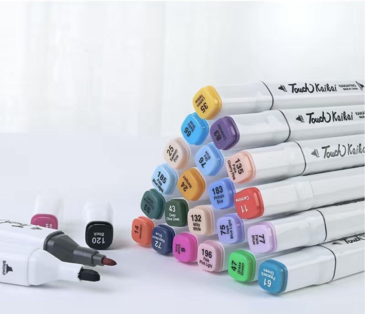 168 Colors Alcohol Markers Set, Double Tipped Markers* Fine