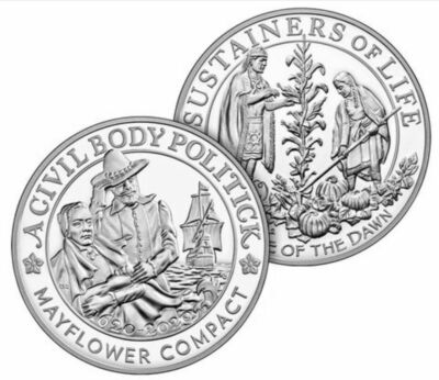 400th Anniversary of the Mayflower Voyage Silver Proof Coin