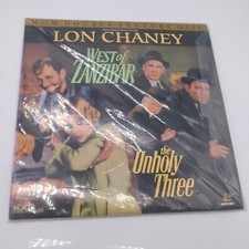 Laserdisc l West of Zanzibar The Unholy Three Lon Chaney Double Feature