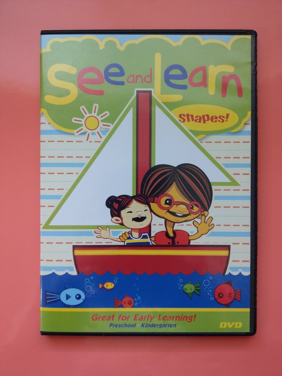 See and Learn Shapes Children's Educational DVD~Used Good