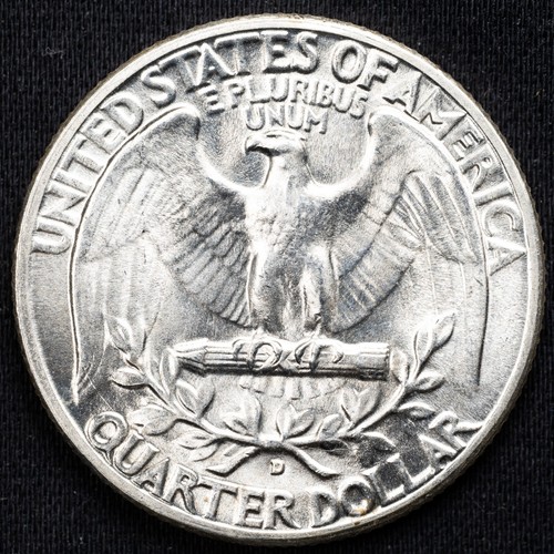 1949-D Washington Silver Quarter Choice BU Uncirculated, Denver Mint - Picture 2 of 4