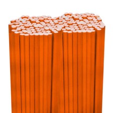 200 Pack of 48" Long Orange Driveway Markers Snow Plow Stakes