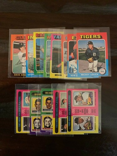 1975 TOPPS MINI BASEBALL SINGLES - PICK ANY - BUY 5, GET 5 FREE! - Afbeelding 1 van 23